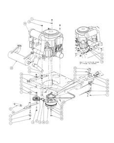 Kohler Engine Assembly 27hp Diagram and Parts List for M60-KH (53BH8CT6050-27HP-OHV)(2009 & Before) Cub Cadet Lawn Tractor
